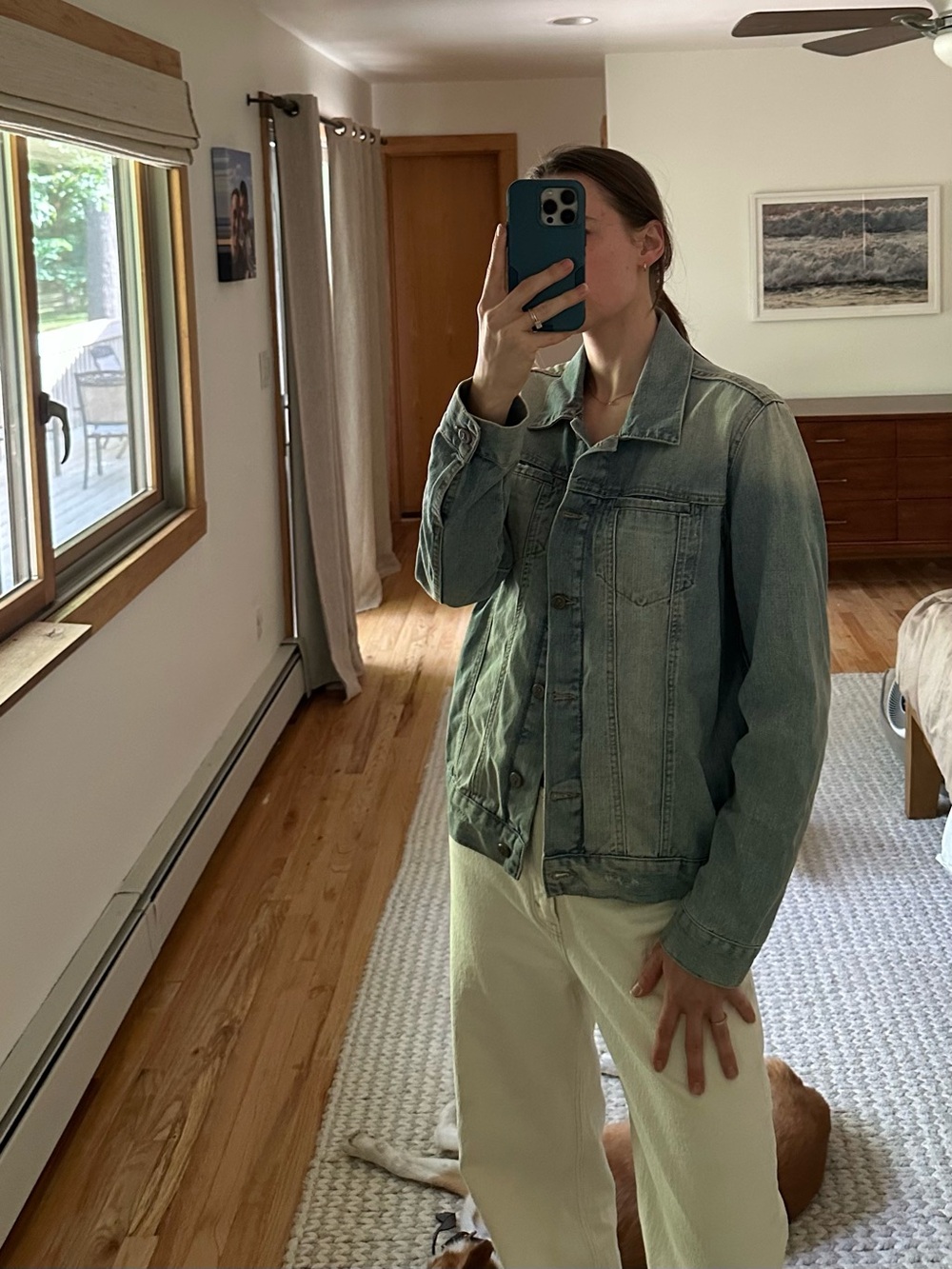 Anthropologie Oversized Denim Jacket